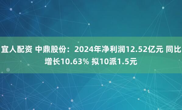 宜人配资 中鼎股份：2024年净利润12.52亿元 同比增长10.63% 拟10派1.5元